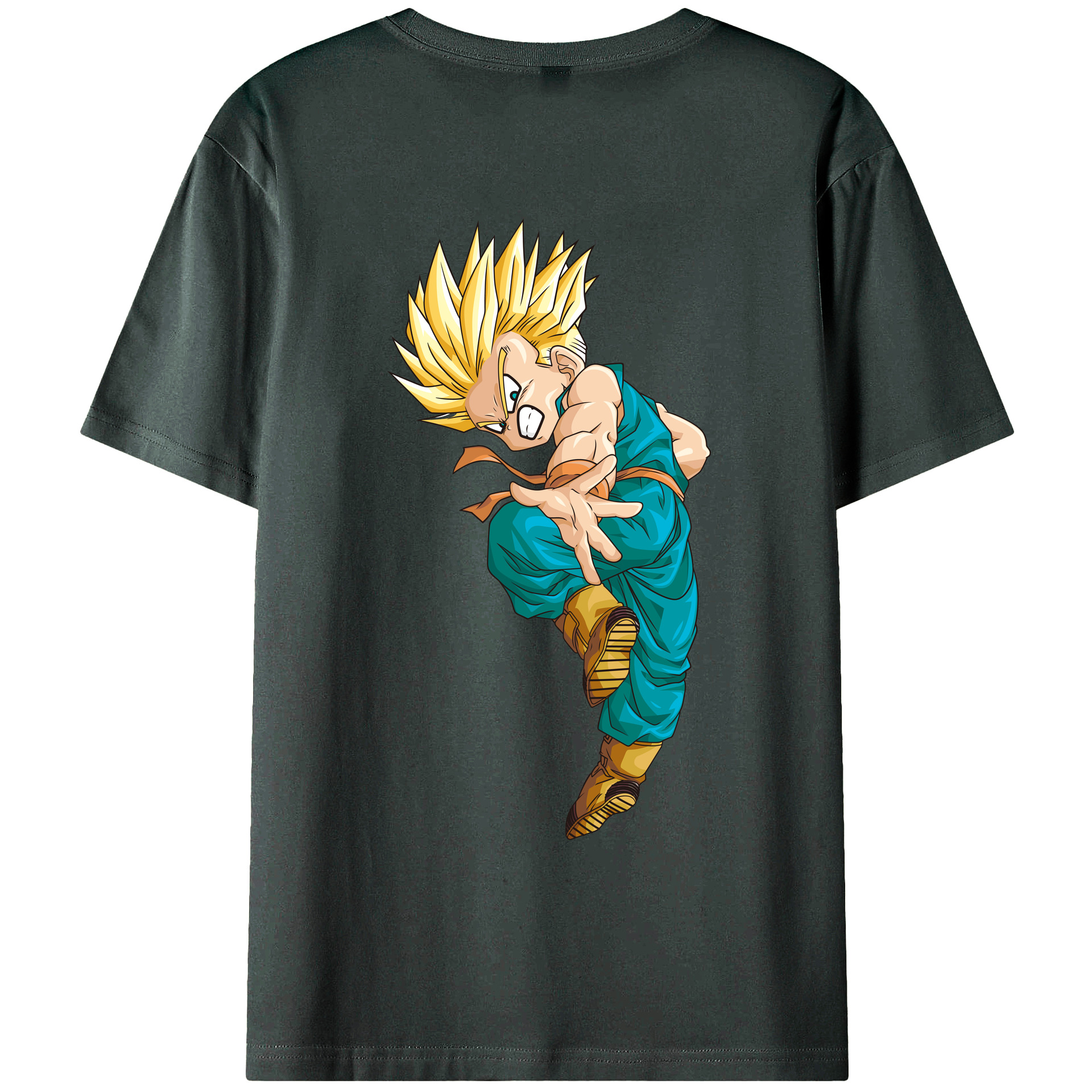 （画像用） ドラゴンボール DRAGON BALL 綿100％ メンズ半袖Tシャツ（バックプリント） 通気性